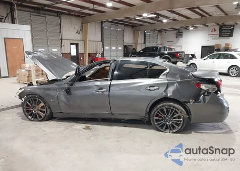 2017 Infiniti Q50 3.0T Red Sport 400 z USA, uszkodzony, nr VIN JN1FV7APXHM851004